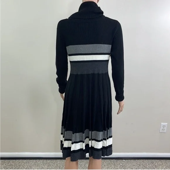 Calvin Klein Cowl neck pleated sweater dress - Picture 3 of 8